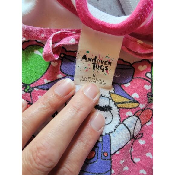 Vintage Kids Girls Sleeveless Lamb Chop Dress Size 6 U.S.A Distressed Used AS-IS - Picture 5 of 8